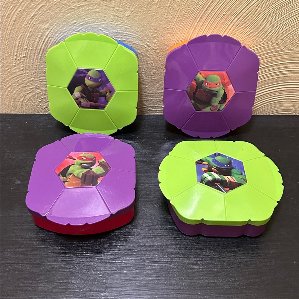 Teenage Mutant Ninja Turtles Sandwich Snack Containers Set of 4